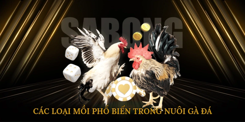 Các Loại Mồi Phổ Biến Trong Nuôi Gà Đá